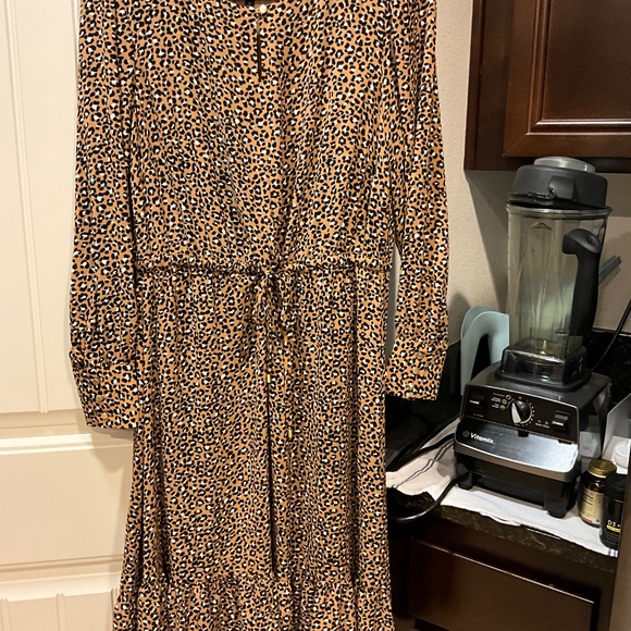 Talbots leopard print dress - Picture 3 of 9
